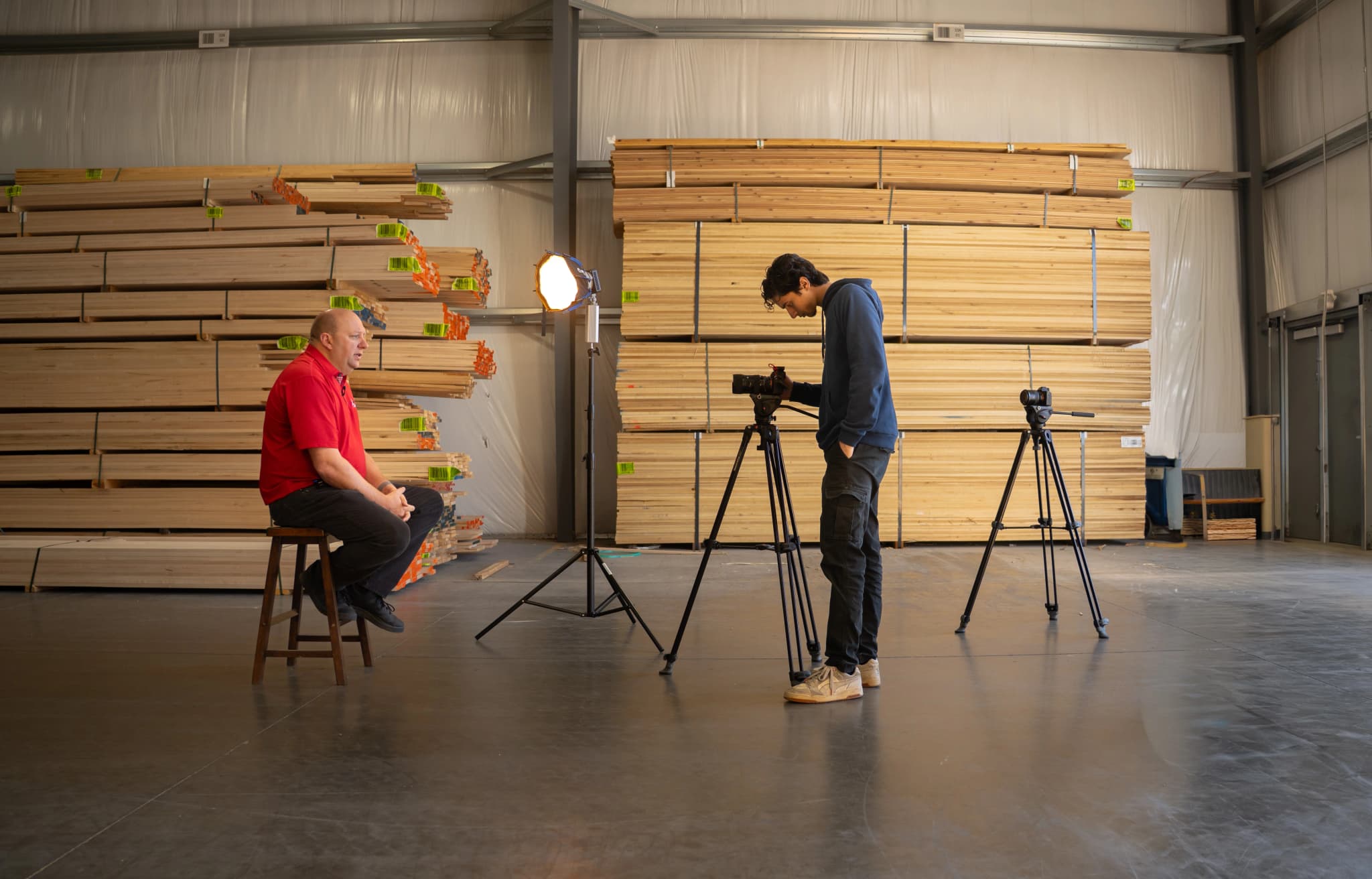 Endeavor AI — Client Testimonial Film — behind the scenes