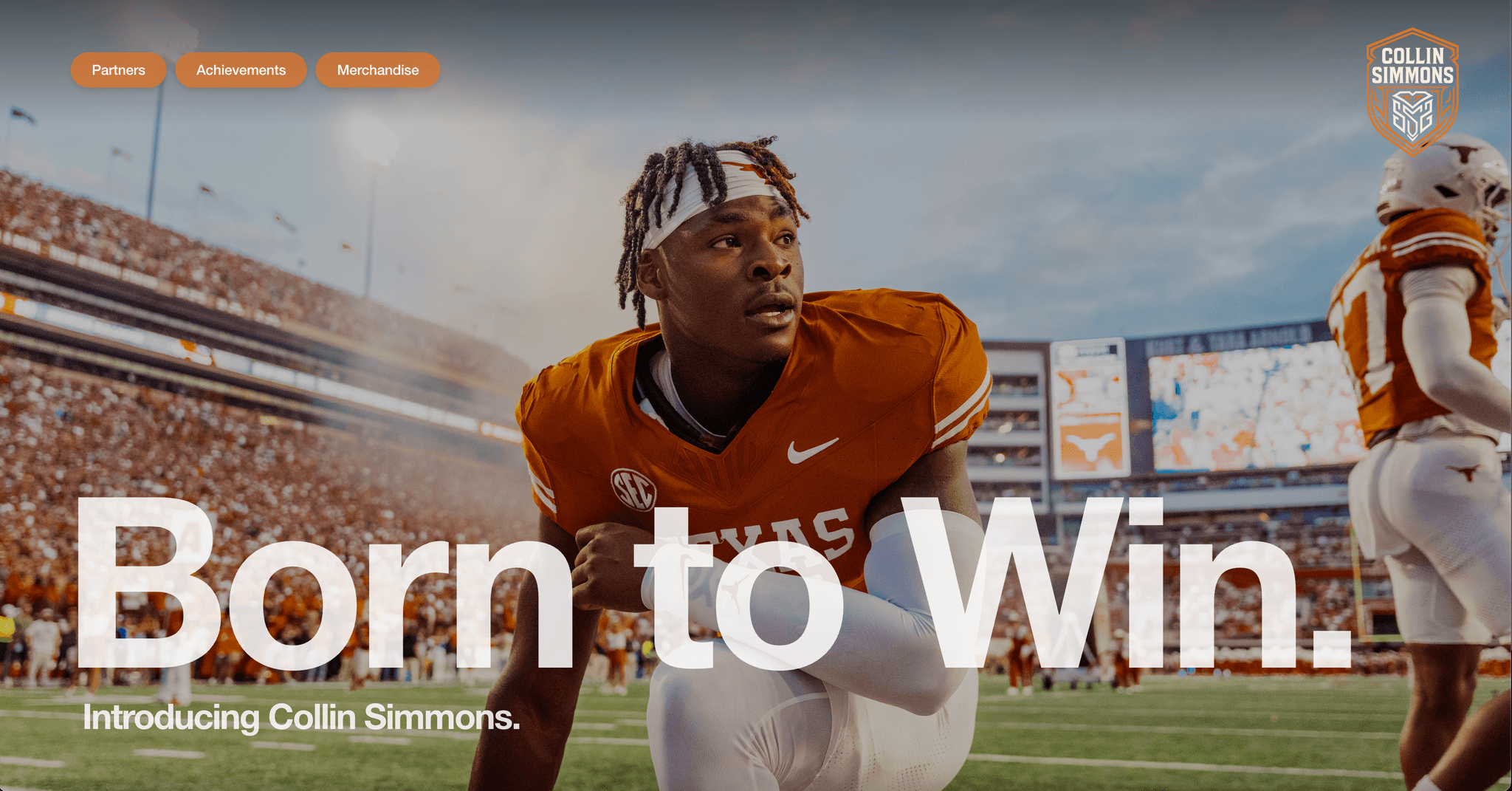 Collin Simmons NIL athlete website